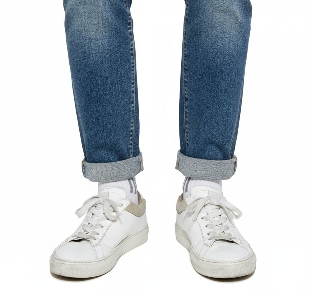 KOIO Shoes Mens EU42 US 9 Capri Low Top White Gray Leather Suede Sneakers